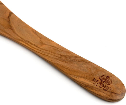 Berard 66475 French Olive-Wood Handcrafted Curved Spatula, Brown...