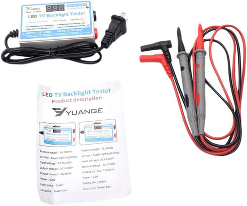LED TV Backlight Tester, LED Light Strip Lamp Beads COB Light Source Repair Testing Tool with LCD Digital Display, 0-300V Output Adaptive Voltage...
