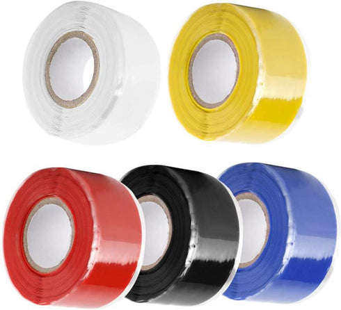 Aventik Edison Silicone Tape Self-Fusing Stretchable Waterproof Tape Electrical Wires Wrap Emergency Pipe & Plumbing Repair, Nonconductive, Resist...