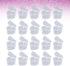 EXCEART 50 Pcs Transparent Heart Shaped Storage Containers Clear Heart Shape Plastic Storage Cases with Lids for Arts Crafts Storage Boxes Plastic...