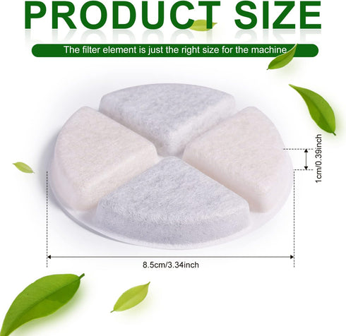 8pcs Pet Fountain Filters, 101oz/ 3Liter Soft Cat Fountain Filter Sponge Pet Water Fountain Filter Replacement Pet Fountain Accessories...