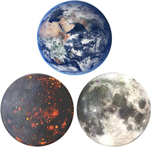 Multi-Functional Grip Mobile Phone Stands and Finger Holder (3 Pack) - Blue Nebula Galaxy Moon...