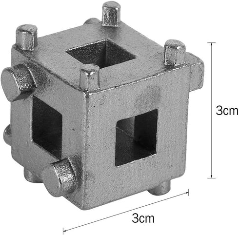 for oemtools rear disc brake tool Car Brake Calliper Adaptor,Carbon Steel Rear Disc Brake Piston Retractor Tool Wind Back Cube Calliper Adaptor Si...