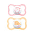 MAM Air Modern Pacifiers (2 Pack), MAM Sensitive Skin Pacifier 16+ Months, Best Pacifier for Breastfed Babies, Baby Girl Pacifiers, Pink...