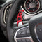 Silver Aluminum Steering Wheel Shift Paddle Extended Shifter Trim for Dodge Charger 2015+/Chrysler 300 2015-2021 (Red with Hole)...