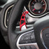 Silver Aluminum Steering Wheel Shift Paddle Extended Shifter Trim for Dodge Charger 2015+/Chrysler 300 2015-2021 (Red with Hole)...