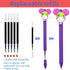 HL Hope&Luck 5PC Cute Mouse Head Character Ears Pens | Pen for Adults & Kids | Multi Color Cartoon Retractable Ballpoint Pens | Gift for School Te...