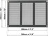 EUROPLAST 12x8 inch Vent Cover with Screen Mesh - Galvanised Register Vent Cover - Metal Air Return Grill - HVAC Vent Register for Home Improvemen...