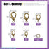 Swpeet 170Pcs Bronze 10mm 12mm 14mm 16mm 18mm Open Jump Rings and 6mm Lobster Clasps Assortment Kit, Perfect Jewelry Findings Kit Fits for DIY Mak...