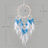 KHOYIME LED Light Up Dream Catcher Half Circle Moon Decor with Lights Handmade Feather Dreamcatchers for Bedroom Bohemian Home Decor Wedding Ornam...
