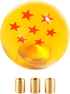 Z Star Manual Gear Stick Shift Knob,Z Stars Shift Knob with M8x1.25 M10x1.5 M10x1.25 Adapter,Universal Round Ball Gear Shifter Knobs (7 Star)...