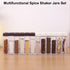 12 PCS Spice Shaker Jars, Salt and Pepper Shakers Set, Seasoning Shaker Boxes Condiment Set, Plastic Spice Dispenser Cases Clear Seasoning Storage...