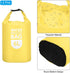 PATIKIL 6L Waterproof Dry Bags, 2 Pack Portable Dry Sack Roll Top Bag Lightweight Dry Storage Bag for Gym Kayaking Hiking Swimming Camping, Yellow...