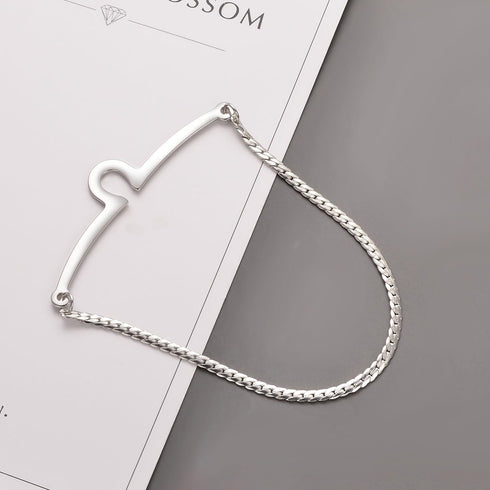 Men's Gold Silver Tie Chain Set Classic 2Pcs Double Chain Necktie Chains Business Wedding Jewelry Gift...