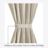 Elrene Home Fashions Colette Faux-Silk Side Door Window Panel, 28 in x 72 in (Side Door Panel), Ivory...