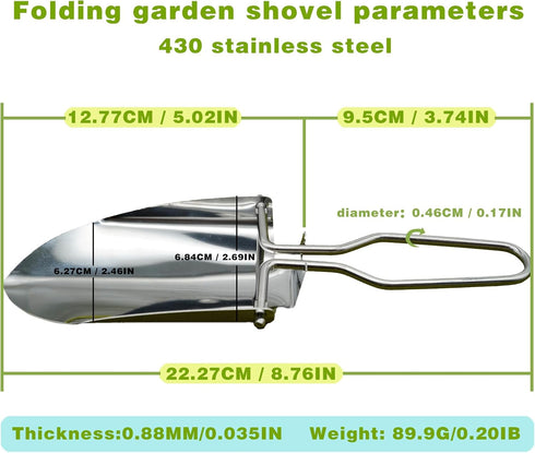 Garden folding shovel, Light utility shovel, outdoor gear, carrying gear, small shovel...