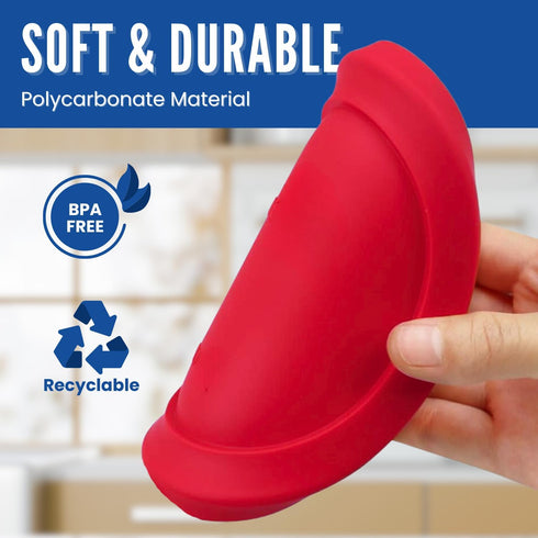 Replacement Lids for Pyrex Containers (1) 1-Cup (2) 2-Cup (2) 4-Cup (1) 7-Cup (2) 3-Cup (1) 6-Cup Round Rectangle (Red)...