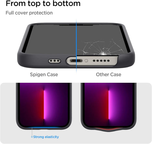 Spigen Silicone Fit Designed for iPhone 13 Pro Case (2021) - Black...