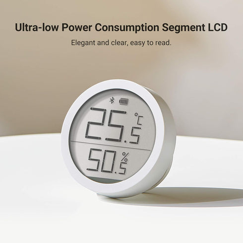 Qingping Digital Bluetooth Thermometer Hygrometer Lite with Swiss-Made Accurate Sensor Built-in, Accurate Temperature and Humidity Gauge for Indoo...