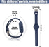 2pcs Kids Wristband for Airtag, Waterproof Light Silicone Bracelet Compatible with Apple Air Tag Adjustable Soft Watch Band Kids for GPS Tracking ...
