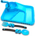 Toddler Plates - Toddler eating Utensil set with Spoon Fork and Removable Straw - Construction theme Toddler Utensils - Baby Plates Feeding set - ...