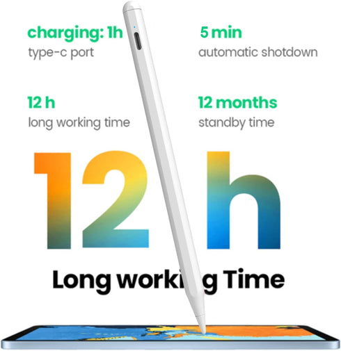 Stylus Pencil for Apple iPad Pro 12.9/11-inch, iPad Air M2 2024 for 13/11-inch, iPad Pro Pencil, iPad Pro 3/4/5/6th Generation, iPad 10-6th, Compa...