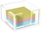 Acrylic Sticky Note Holder, Self-Stick Note Pad Holder W/O Pads - Note Dispenser Memo Pad Holder Desk Organizer for School Office Home (3''x3'' Cl...