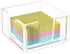 Acrylic Sticky Note Holder, Self-Stick Note Pad Holder W/O Pads - Note Dispenser Memo Pad Holder Desk Organizer for School Office Home (3''x3'' Cl...