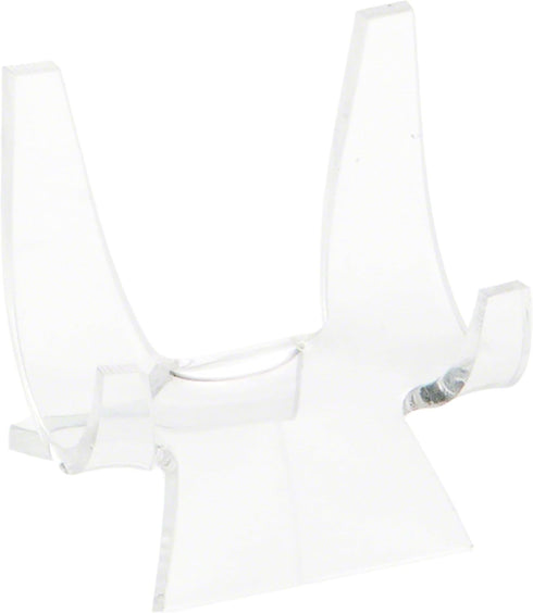 Plymor Clear Acrylic Double-Scoop Display Easel, 2.375" H x 2.25" W x 2.125" D (6 Pack)...