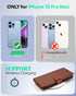 OCASE Compatible with iPhone 15 Pro Max Case Wallet Case, PU Leather Flip Folio Case with Card Holders RFID Blocking Kickstand Shockproof Phone Co...