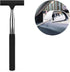 Car Rearview Mirror Wiper with Telescopic Long Rod, Portable Auto Squeegee Cleaner for Car Raindrops(Black)...