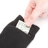 Black Dress Socks With Hidden Zipper Pocket-Cotton/Spandex Fits Men Sizes 7-12 2-pairs...