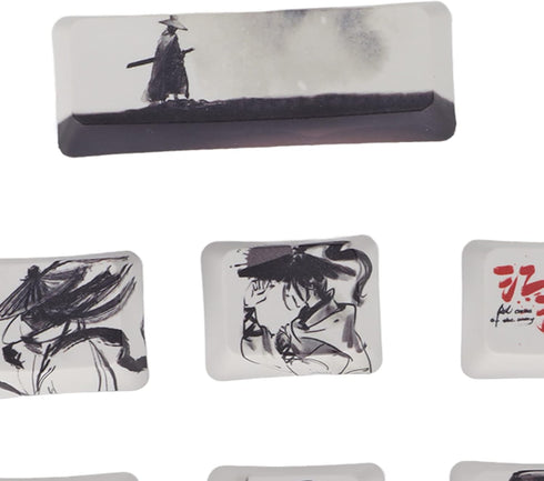 Keyboard Keycaps, Custom Keycap 10 Keys Sublimation Process Ink Martial Arts Windows Novelty Keycap Pbt Keycaps Clear Pattern DIY Mechanical Keybo...
