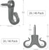 Pack of 46 Q Hanger Screws in Hooks for Outdoor String Lights and Garage Party Decor...