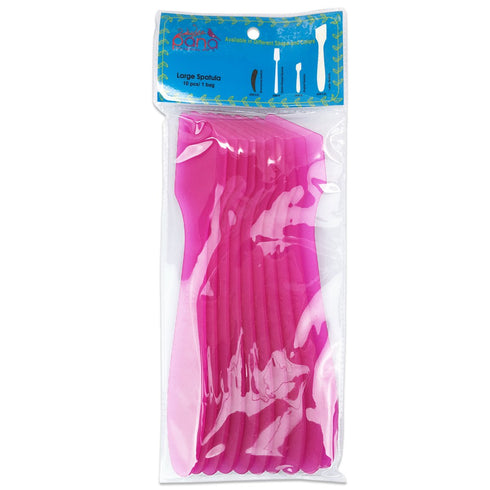 Pana (10 Pieces) 7.35" Pink Large Flexible Mixing Spatula Reusable Cosmetic Skin Care Facial Cream Mask Spatula for Mixing and Sampling...