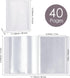 80Pages/ 2Set A6 Clear Stamps Storage Embossing Folder Storage Photo Storage Album Seal Bags Storage Keeper Cards Folder Storage Bag for DIY Scrap...