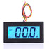 LCD DC Voltmeter,YB5135D Digital Three Wire Voltage Meter Monitor Voltmeter,LCD Display with Blue Backlight,ABS Waterproof Shell,High Measurement ...