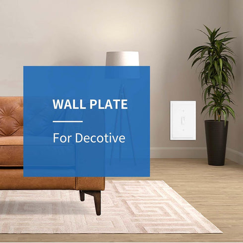 1-Gang Modern Edge Decorative Wall Plate Cover Switch Outlet Single Toggle Electrical Faceplate for Light Switches, Smart Switch, GFC, ReceptacleI...