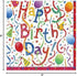 Caspari Happy Birthday Paper Cocktail Napkins, 20 Count,Multicolor,9100C...