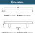 Franklin Brass Cabinet Pull, Stainless Steel, 3-3/4 in (96mm) Drawer Handle, 10 Pack, P35304K-SS-B...