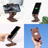 Cute Cell Phone Stand Foldable Adjustable Animal Phone Holder for Desk Silicone Protection Compatible with iPhone 16 15 14 13 12 Pro Max iPad Tabl...