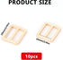 10pcs Metal Slide Tri-Glide Buckle Webbing Strap Adjustable Buckle Fasteners for Strap Keeper Leathercraft Bag Belt Bags DIY Accessories (Light Go...
