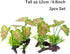 Smoothedo-Pets Aquarium Plants Fish Tank Decorations 2pcs Plastic Artificial Plant Goldfish Waterscape Fish Hides (Rainforest Leaf-Pink-Small-Set)...