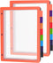 16Pcs/2 Set 8 Tab Dividers for 3 Ring Binder, 16 Pcs Clear Color 3 Ring Binder Dividers with Tabs, Page Folder Dividers, Plastic Tabbed File Divid...