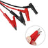 5Pack Multimeter Test Leads Right Angle Banana Plug to Alligator Clip Heavy Duty Silicone Wire 14 Gauge for Electrical Testing 3 Feet/1m...