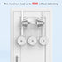 Coat Rack, Over The Door Hanger with Mesh Basket, Detachable Storage Shelf for Towels, Hats, Handbags, Coats (White)...