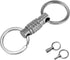 Noopel Quick Release Keychain 1 Pack, Titanium Key Ring Detachable Heavy Duty Keyring Mens Car Key Holder with 2 Stainless Steel Key Rings...
