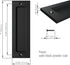 7" Sliding Barn Door Handle - Flush Pull Handle for Sliding Doors Cabinets Closet and Drawers - Black - Set of 2...