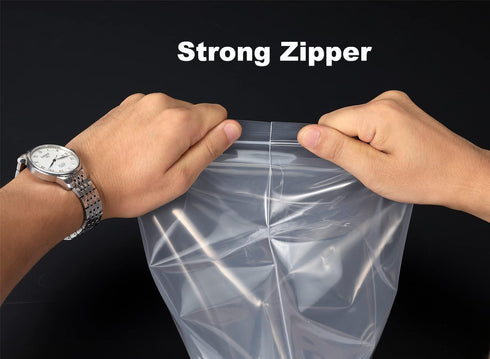200 PCS 2" x 3" Thick 4 Mil Small Clear Zip Poly Lock Plastic Bags Seal Reclosable Zip Bag Heavy-Duty Jewelry Earrings Necklace Ring Coin Beads Pi...