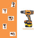 Adapter Converter for Dewalt 20V DCB205 DCB206 Li-ion Battery to Ridgid AEG 18V Hyper li-ion Power tool Battery...